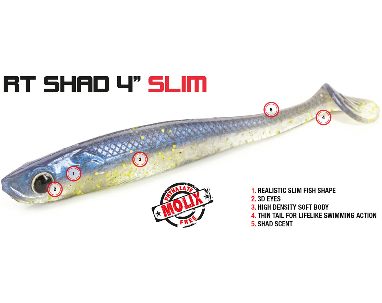Molix RT Shad 4¨ Slim
